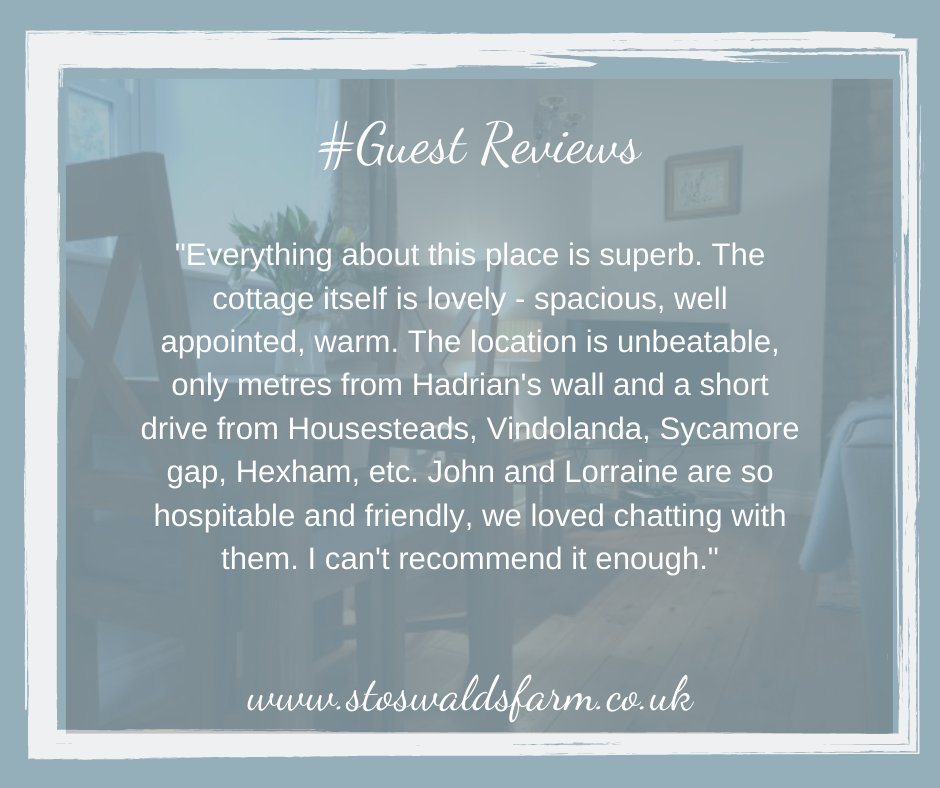 Always so happy when we know guests have enjoyed their stay so much that they take the time to leave a review for us #thankfulthursday #guestreview
#holidaycottage #selfcatering #selfcateringholidaycottage
#selfcateringnorthumberland #selfcateringaccommodation
#holidaycottagesuk