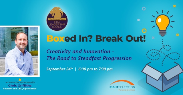 rightselection's tweet photo. Chris Griffith, The Founder &amp; CEO of OpenGenius, our keynote speaker will throw light on a very important topic on "Creativity and Innovation- The Road to Steadfast Progression"

This would be a 90- minutes session with 60 minutes of interaction and engagement and the rest https://t.co/YwIZBIlaqa