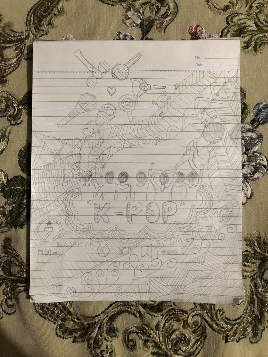 rb_lieve's tweet photo. So im going through my daughter’s school worksheets and saw this. #KPOP #KPOPFAN #ARMY #OT7 #BTSFIRSTLOVE @BTS_twt @bts_bighit 💜 https://t.co/tird0d8Qg4