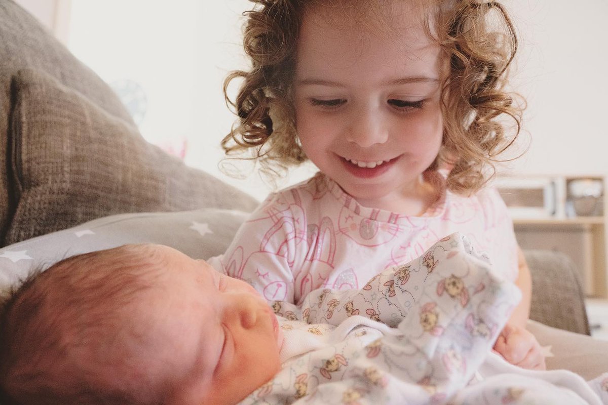 plonged's tweet photo. Ava was super excited to welcome her new baby sister at the start of the week. Millie Sophia Long was born 21st September 2020 at 4:07am. We’re all super happy and equally exhausted lol 🤪🥰 https://t.co/N9x9rvXJ5k
