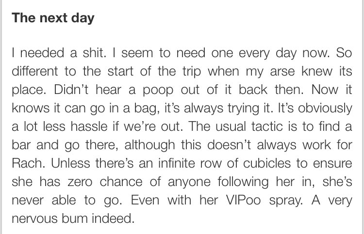 getbusgo's tweet image. New blog up! Covering our jaunt from west to east #italy including shitting in a bag, giving brand new shoes to the homeless and flabby dips...

getbusgo.blogspot.com/?m=1
 
#TravelBlog #FunnyBlog #ShitInABag #RandomActsOfKindness #Flabby #SomethingToReadOnTheLoo