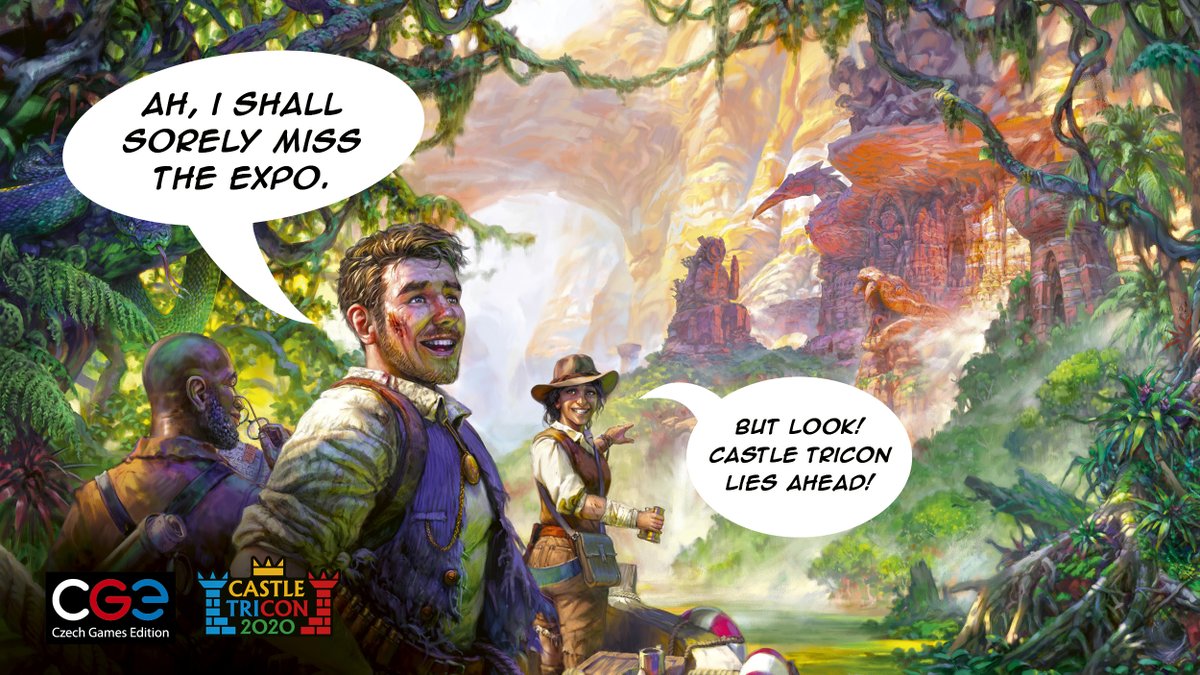 UKGamesExpo's tweet image. Discover Lost Ruins of Arnak at Castle TriCon this weekend!  Get your free ticket and be amongst the first explorers to try the game from @czechgames 
cge.as/tricon_ukge

#UnderFallingSkies #VirtuallyExpo #CastleTriCon #CastleTriCon2020