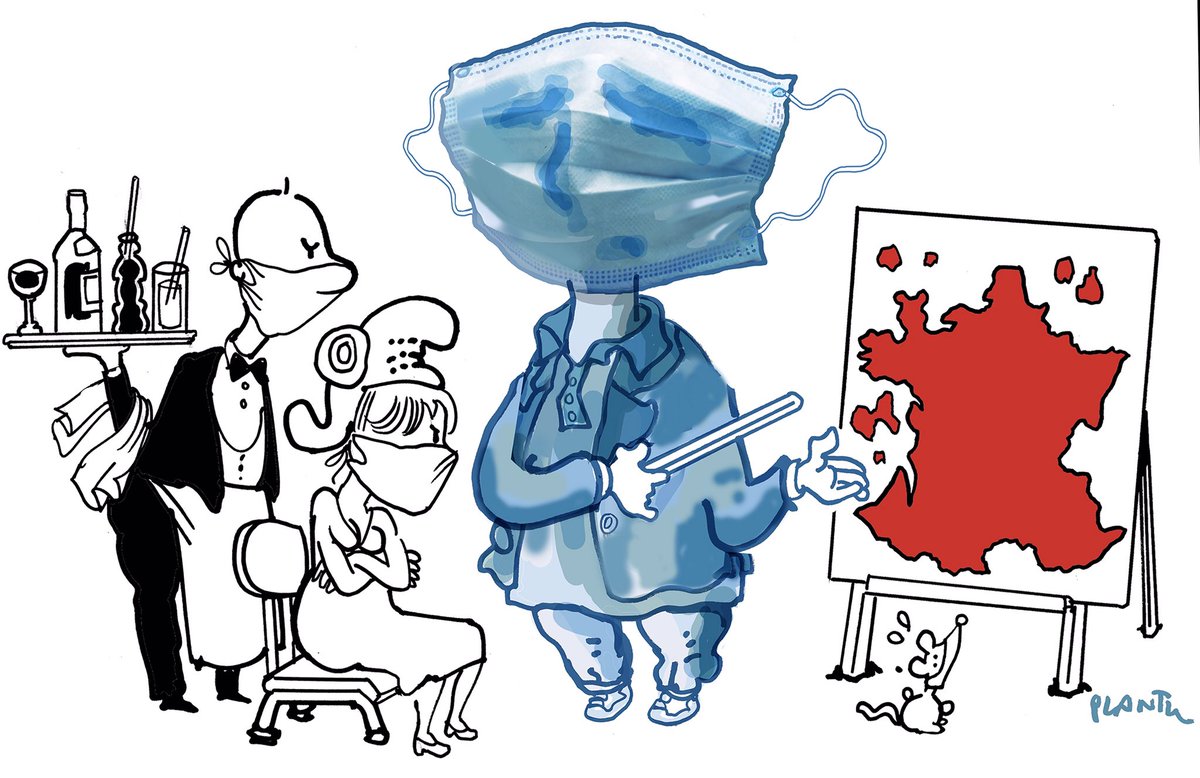 LA FRANCE EN ROUGE: le dessin publié dans Le Monde de ce jeudi 24 septembre.