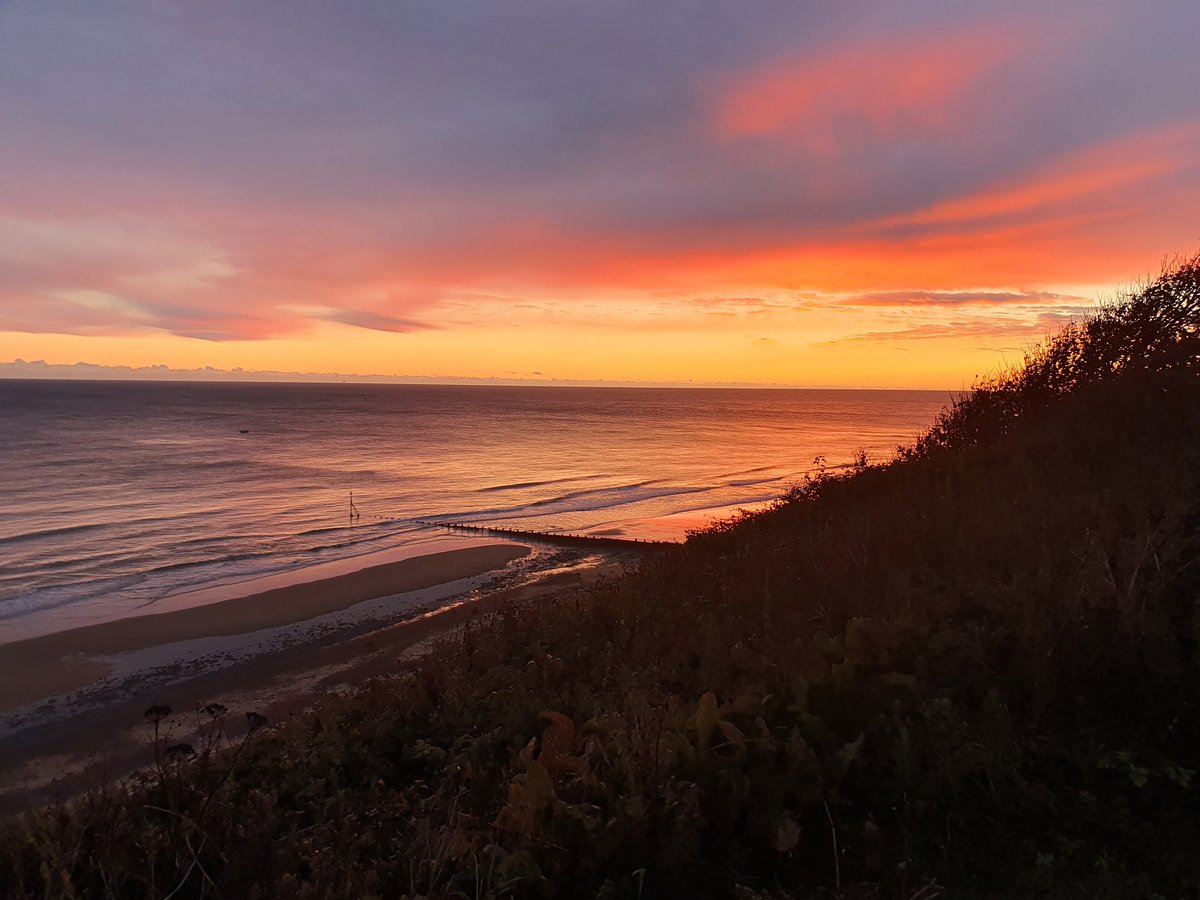 A beautiful start to the day #stunning #sunrise #cromer #walktowork