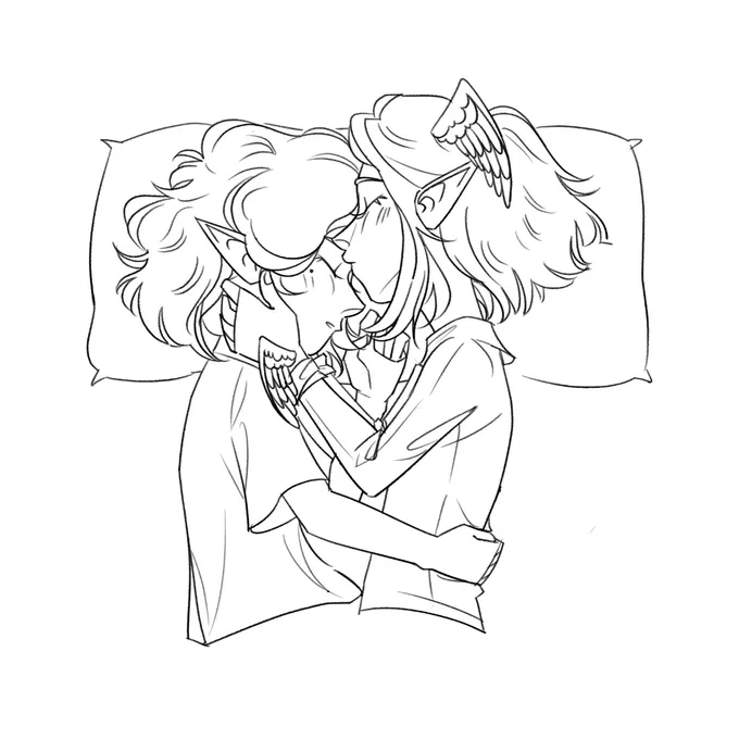 i love @khyu_ko and our cute cuddly sonas. goodnight to her, to them, and to all of you!! 