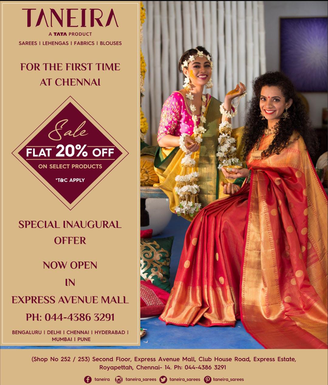 Taneira by House of Tata opens store in Mumbai