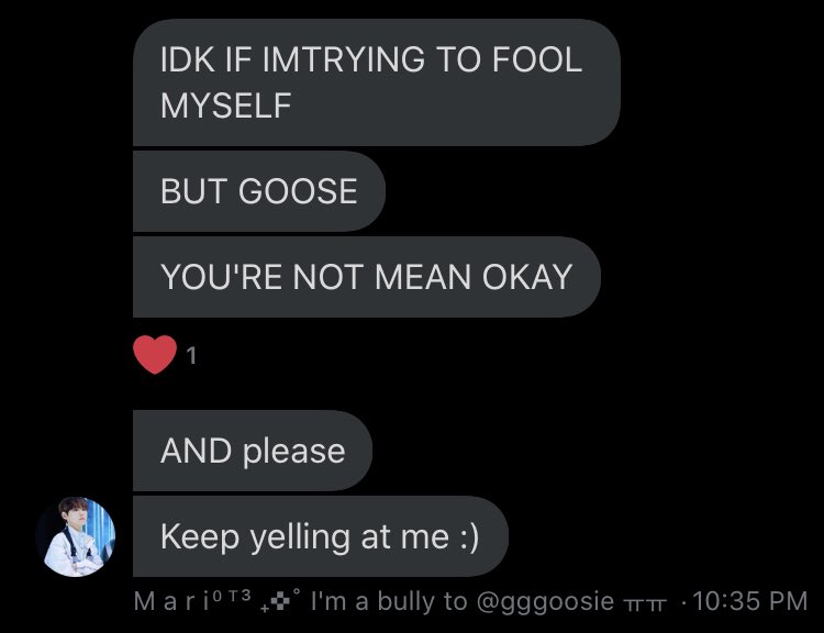 MARI ADMITS GOOSE ISNT ACTUALLY MEAN “keep yelling at me :)” BETTER BE IN YALLS WEDDING VOWS