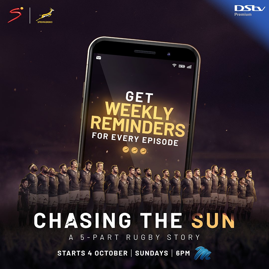 SuperSportTV's tweet photo. #ChasingTheSun premieres on Sunday October 4. Want to receive weekly reminders for each episode? Simply RETWEET this Tweet and we'll share a trailer with you every Sunday, until Nov. https://t.co/EJmPyAGcvC