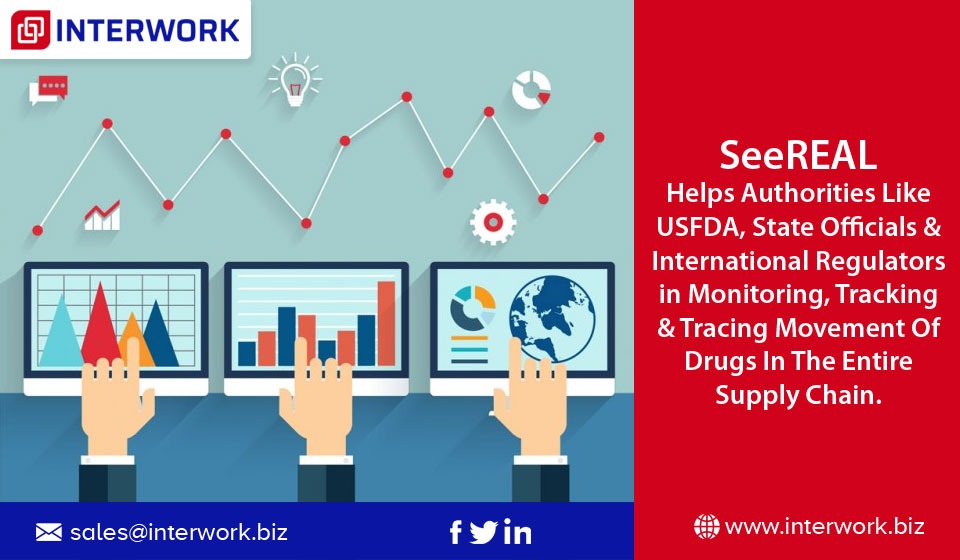 Interworksoft's tweet image. SeeReal helps Authorities like USFDA, State Officials and international regulators in monitoring, tracking and tracing movement of drugs in the entire supply chain.
To know more visit- interwork.biz
Write to us at – sales@interwork.biz
#InterworkSoftwareSolutions