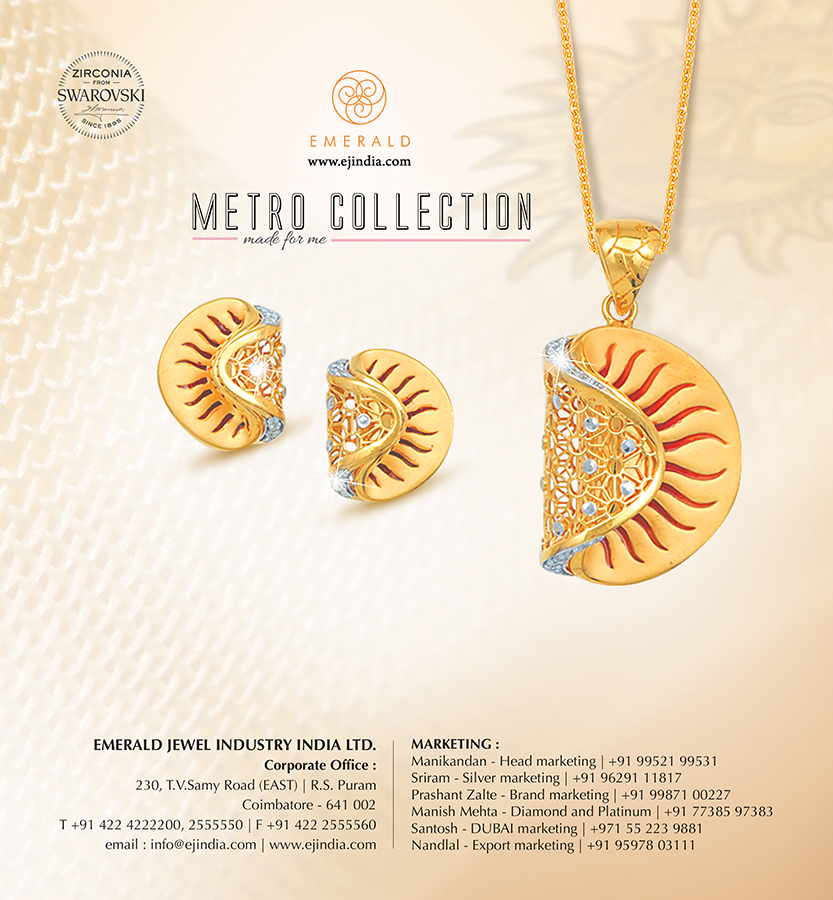 EJIIL1984's tweet photo. #metrocollection #newlaunch #emeraldjewels #innovationateverylevel #modulation #technologytransformation #getinspired #Swarovski #jewellerytrends #Diamondjewellery #dailywear #gold #manufacturer #brand #goldmanufacturer #technology #production #designs #jewelleryindustry https://t.co/EXYhxToskn