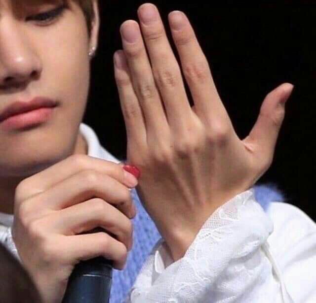 His long pretty fingers