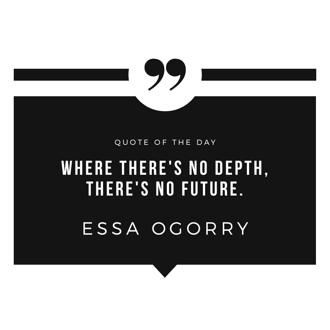 essaogorry's tweet photo. WHERE THERE'S NO DEPTH, THERE'S NO FUTURE.
@essaogorry https://t.co/ma7WrcjOpP
