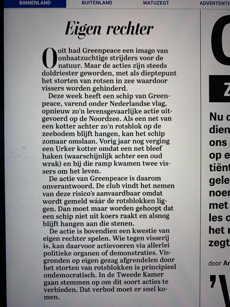dirkkraakbra7's tweet photo. Eigen Rechter @telegraaf @Greenpeace @GreenpeaceNL https://t.co/d3BnSzoKRm