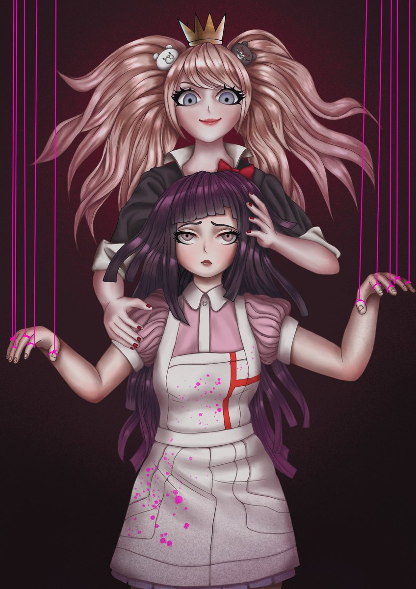 Here are a few examples of my work. I've mostly done danganronpa art of late, but I can do pretty much anything upon request (fine w/gore, nsfw, furry, mech, etc).