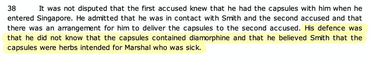 What this meant for Tochi: having >2g of heroin on him meant the law already presumed that he was trafficking. In his defence, he tried to rebut the presumption in Section 18 by arguing that he *did not* know that what he was carrying was heroin.