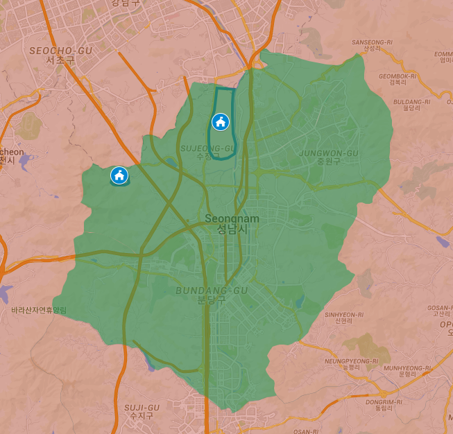 USForcesKorea's tweet photo. USFK defines Area II as the greater Seoul metropolitan area with the exact boundary viewable on the graphics below. All districts within Area II -- other than the Yongsan and Seongnam districts --will remain in HPCON Charlie. #ProtectTheForce https://t.co/5DUcqNHmFO