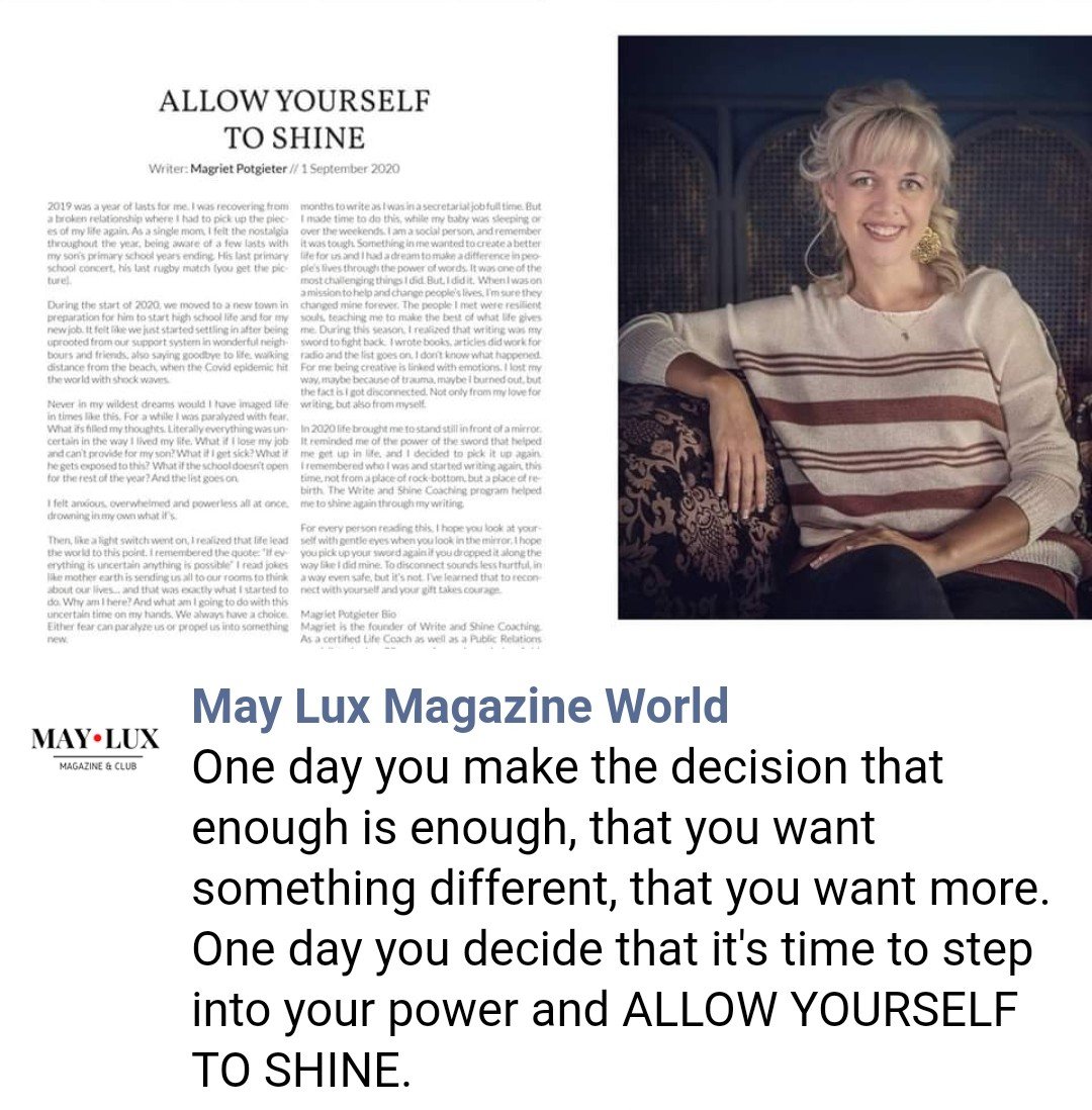 First published article in a while after taking a break from writing. It's like something in me was missing. Thank you <a href="/max/">Max Mullen</a> Lux Magazine for the opportunity to write for you 📝🌞