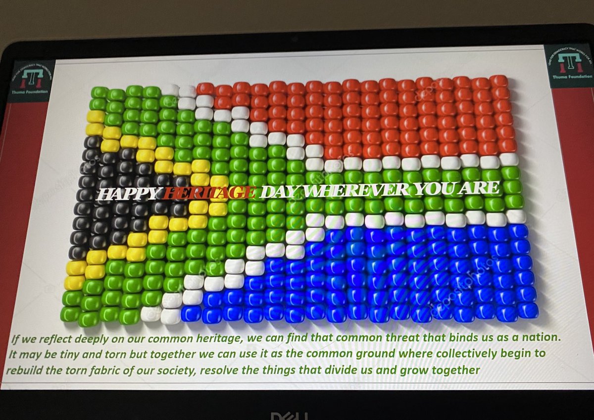 ThuliMadonsela3's tweet photo. Happy #HeritageDay “If we reflect deeply on our common heritage, we can find that common threat that binds us as a nation...We can use it as common ground where we collectively begin to rebuild our torn fabric of society, resolve the things that divide us and grow together” Thuma https://t.co/La0v0GaYdo