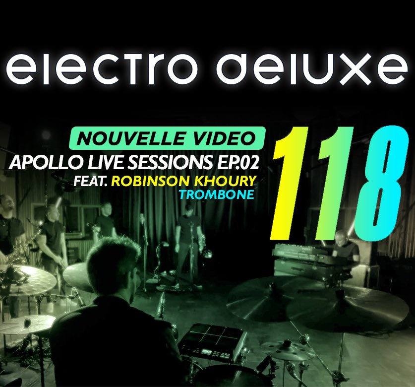 Partagez notre nouvelle vidéo! APOLLO LIVE SESSIONS Ep.02 '118' Feat. @RobinsonKhoury Robinson Khoury (trombone) One shot film by @leCLACK (2020) #FUNK #JAZZ #LIVE #MUSIC #APOLLO #electrodeluxe #trombone #solo youtube.com/watch?v=ZQU4KT…