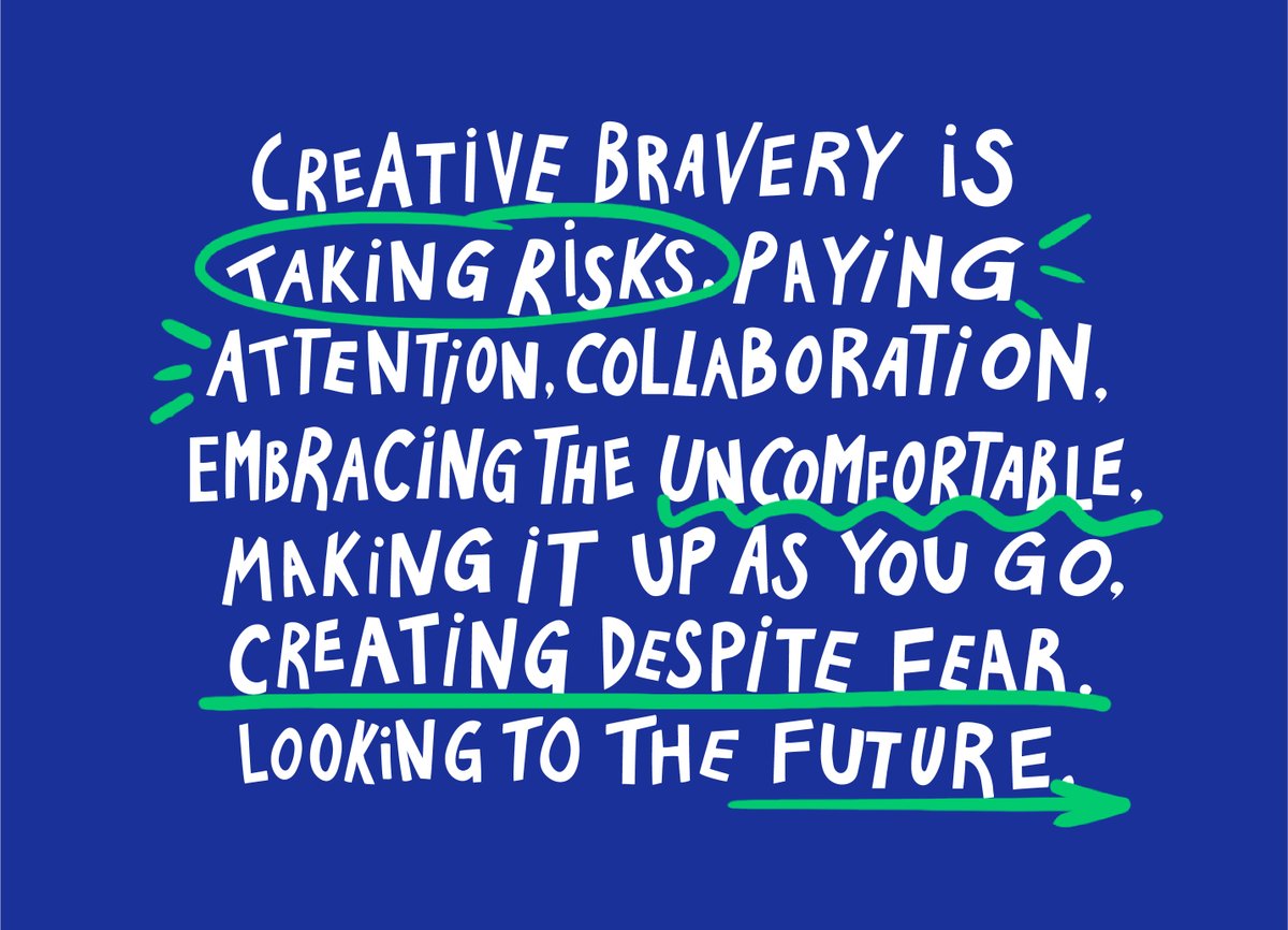 Creative bravery is... Link Online Learners!

Haven't attended LOL before? Join us in the Discovery Tent  on Friday 25th 3:00pm BST to learn more. 

creativebraveryfestival.com/event-type/dis…

#CreativeBravery #LOL_global #HundrED