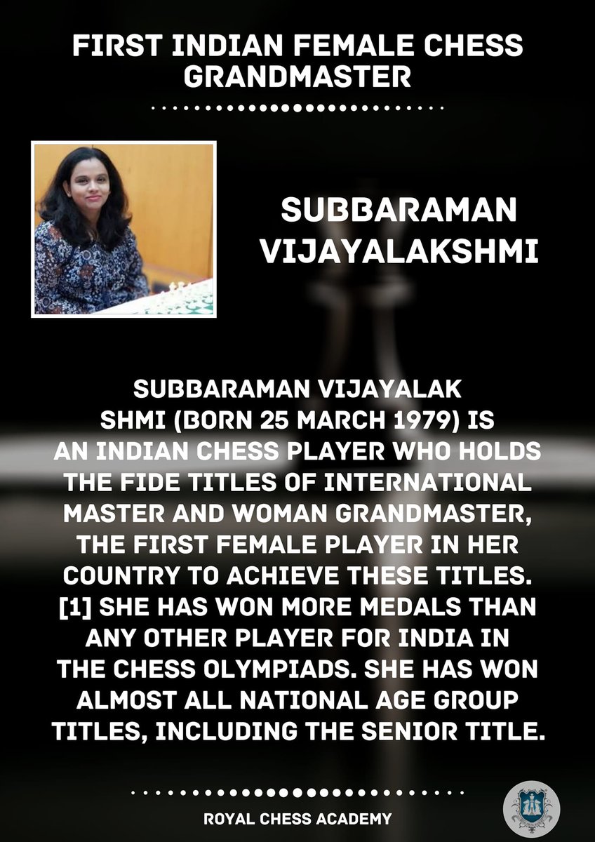 chess_new's tweet photo. #Royalchessacademy
#learn #female #chess #grandmaster #lovechess #chessmaster #india https://t.co/HW3kxL02oL
