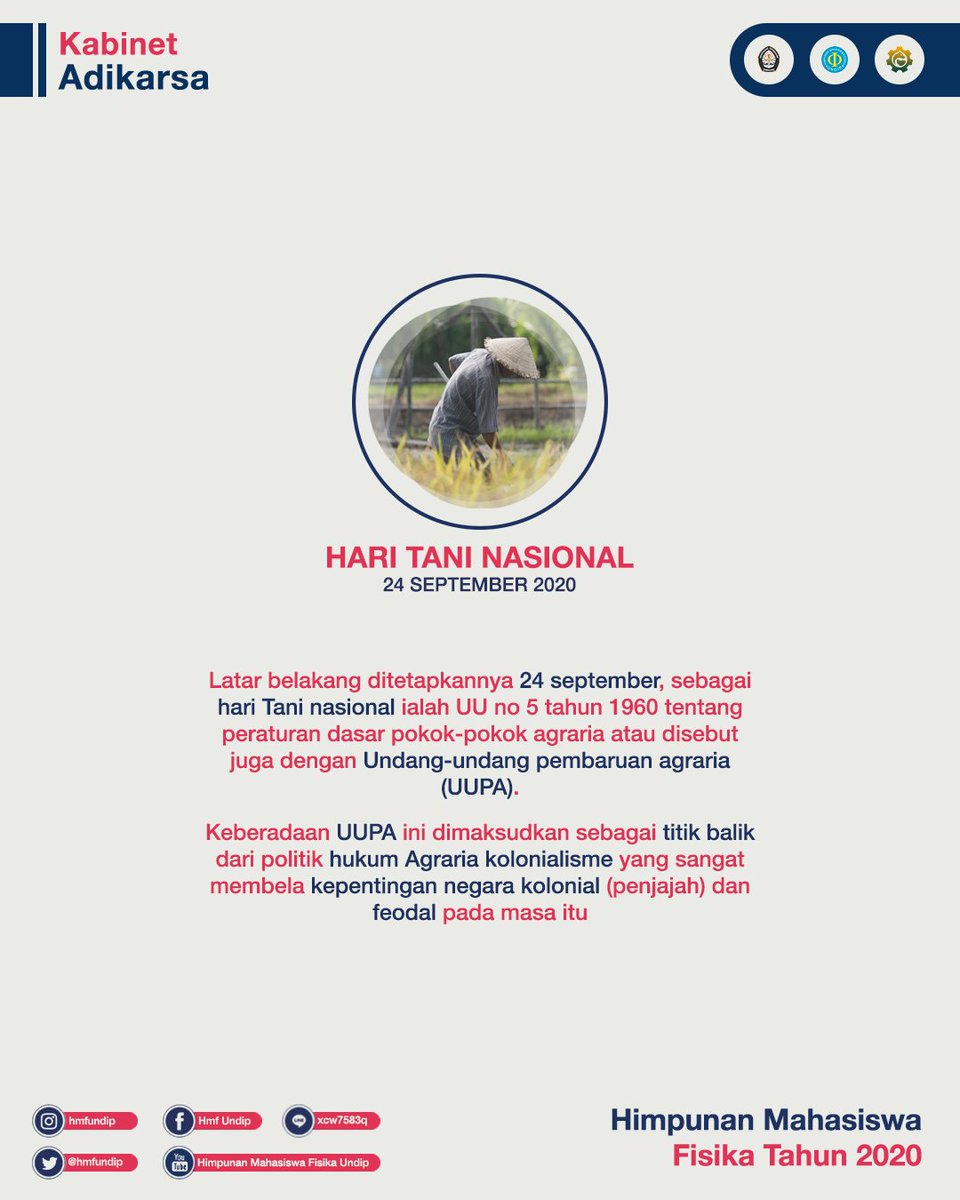 hmfundip's tweet photo. Ayo kita tingkatkan kesejahteraan para Petani, dengan menggunakan hasil tani mereka. Sehingga roda ekonomi mereka terus berputar.
#Petani
#supportlocalfarmer https://t.co/nsyiHsibv6