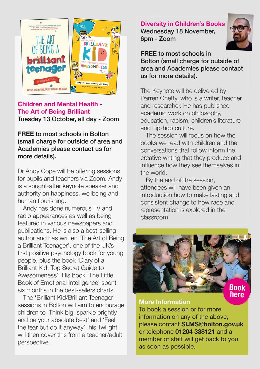Sam Elliott (@samelliott1) on Twitter photo A very different but exciting schools offer from <a href="/BoltonLMS/">Libs and Museums</a> this year. Museums VIP day with sole use of our building or we come to you with our new “Museum on Tour”, Schools Library Service still in action & some great CPD opportunities. Free to most Bolton schools A very different but exciting schools offer from <a href="/BoltonLMS/">Libs and Museums</a> this year. Museums VIP day with sole use of our building or we come to you with our new “Museum on Tour”, Schools Library Service still in action & some great CPD opportunities. Free to most Bolton schools