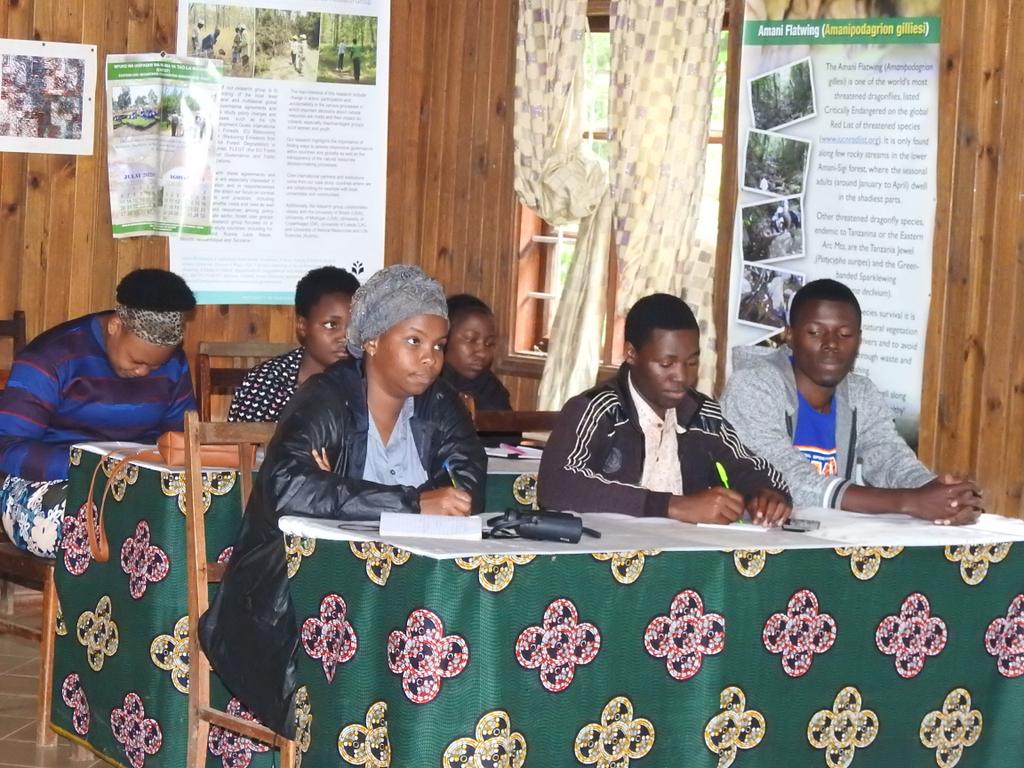 Of the 16 trainees (all below 30 yrs) 7 are females. 7 students from University of Dodoma, 4 from University of Dar es Salaam, 3 from Attraction Birding Club, 1 graduate from College of African Wildlife Management, 1 from National College of Tourism. @BirdLifeAfrica @NABU_de
