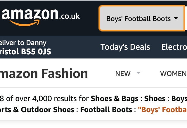 Hey <a href="/amazon/">Amazon</a> may I suggest just 'kids football boots' you sexist bunch of pricks.