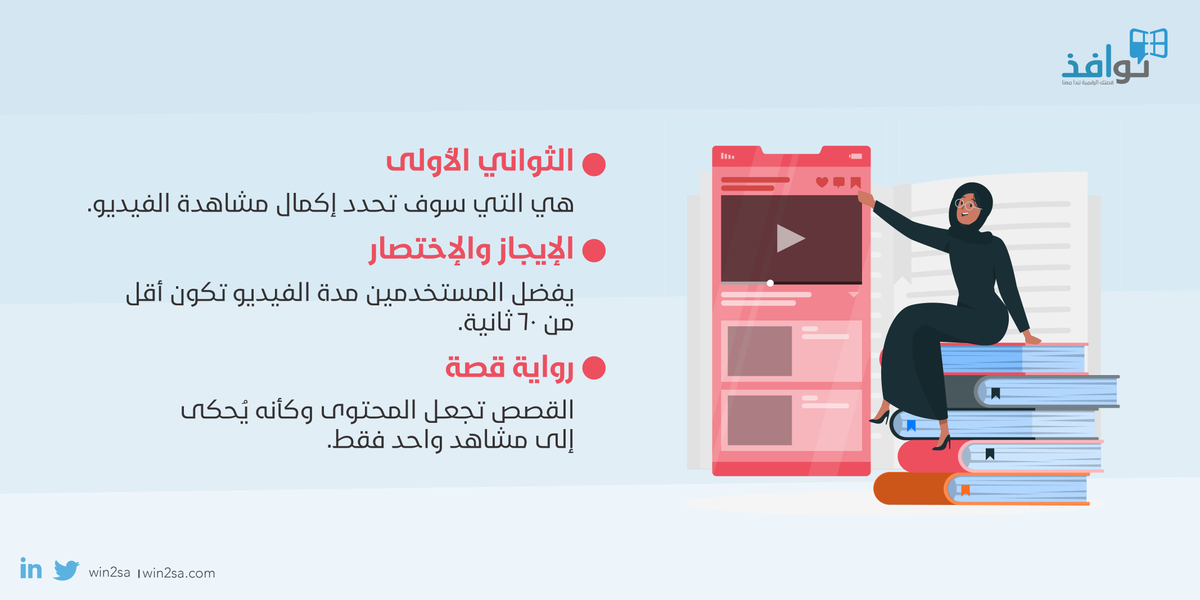 Win2sa's tweet photo. كيف يكون الفيديو التسويقي الخاص فيك ناجح ؟
احرص على تضمين هذه النقاط في الفيديو الخاص بك 📝💙
#mkt_art https://t.co/hpUZBxUtt2