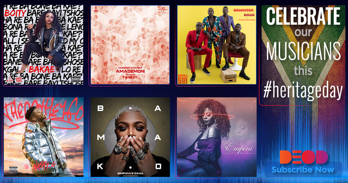 Celebrate our local artists this #HeritageDay! Visit deod.tv to subscribe and listen to some of the best in local music.