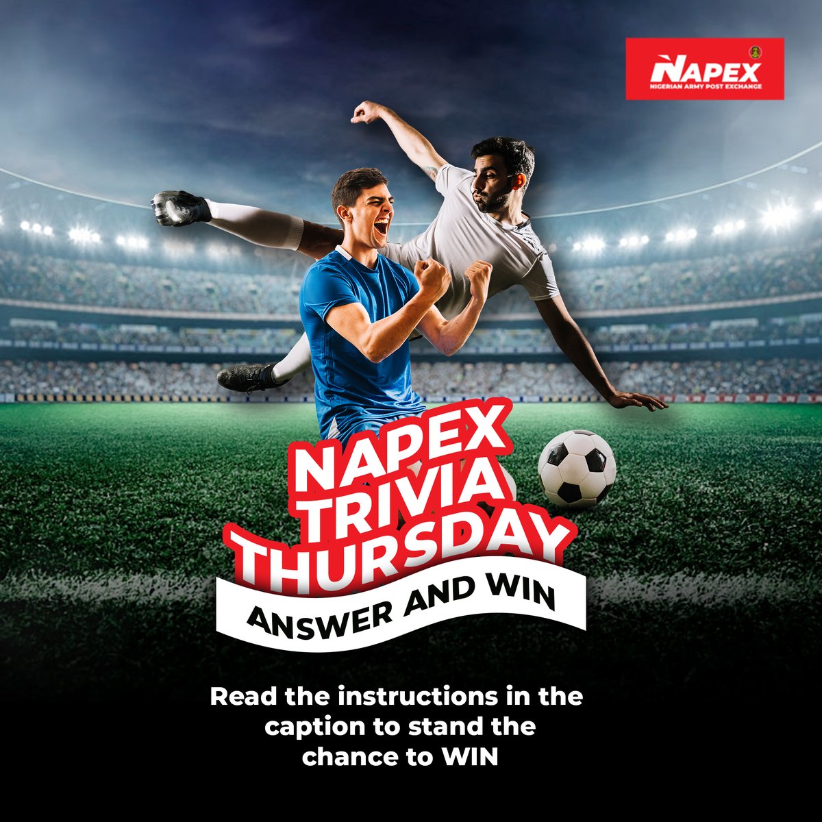 Napex_ng's tweet photo. What club won the UEFA champions league 2020, give the name of the goal scorer, and the exact time the goal was scored.
#NAPEX #NAPEXstores #NAPEXonline #Trivia #Onlineshopping #Napharmacy #Napower #Nabiscuit #Nasweet #Weekend #Staysafe https://t.co/RFcmyZPYKY
