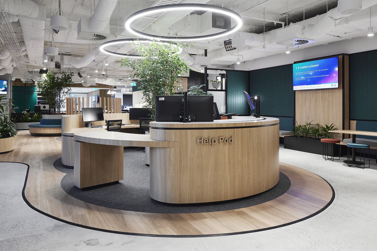 A look into how <a href="/amicusspaces/">Amicus Spaces</a> helped Australia’s leading clean energy generator, Hydro Group, create a workspace that focused on a ‘shared neighbourhood concept’, with a flow and transition from different working environments!
bit.ly/3iU326a

#ABW #WorkplaceDesign