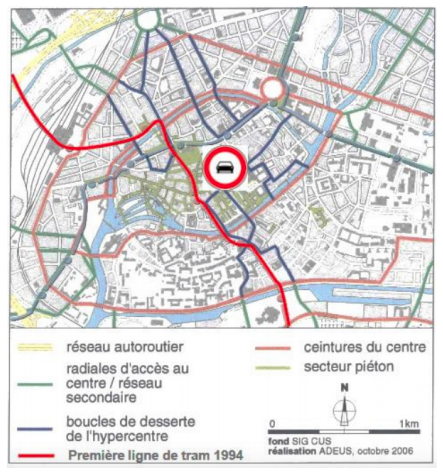 En France, à l’exception notable de Strasbourg dans le cadre de l’arrivée de la première ligne du tramway, il a fallu attendre les années 1990 pour que la plupart des villes restaurent progressivement la perméabilité de leur voirie pour l’ensemble des usagers.