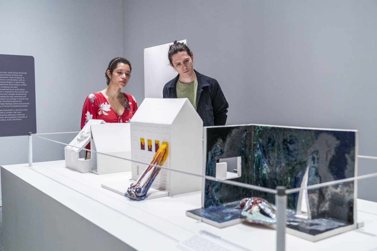 Cutting-edge research supported by <a href="/ahrcpress/">Arts and Humanities Research Council</a> and <a href="/ESRC/">Economic and Social Research Council</a> provides the exhibition with unparalleled resources to tell stories of refugees across the world.

The exhibition also includes new artworks by contemporary artists <a href="/shorshsaleh/">Shorsh Saleh</a>, <a href="/GraceSchwindt/">Grace Schwindt</a> and Indrė Šerpytytė.