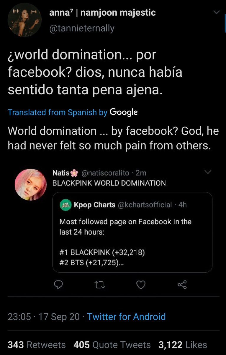"World domination... Thanks to Facebook? God, I& #39;ve never felt so much second-hand embarrassment" mind you that blink was just hyping up blackpink and did nothing wrong meanwhile...
