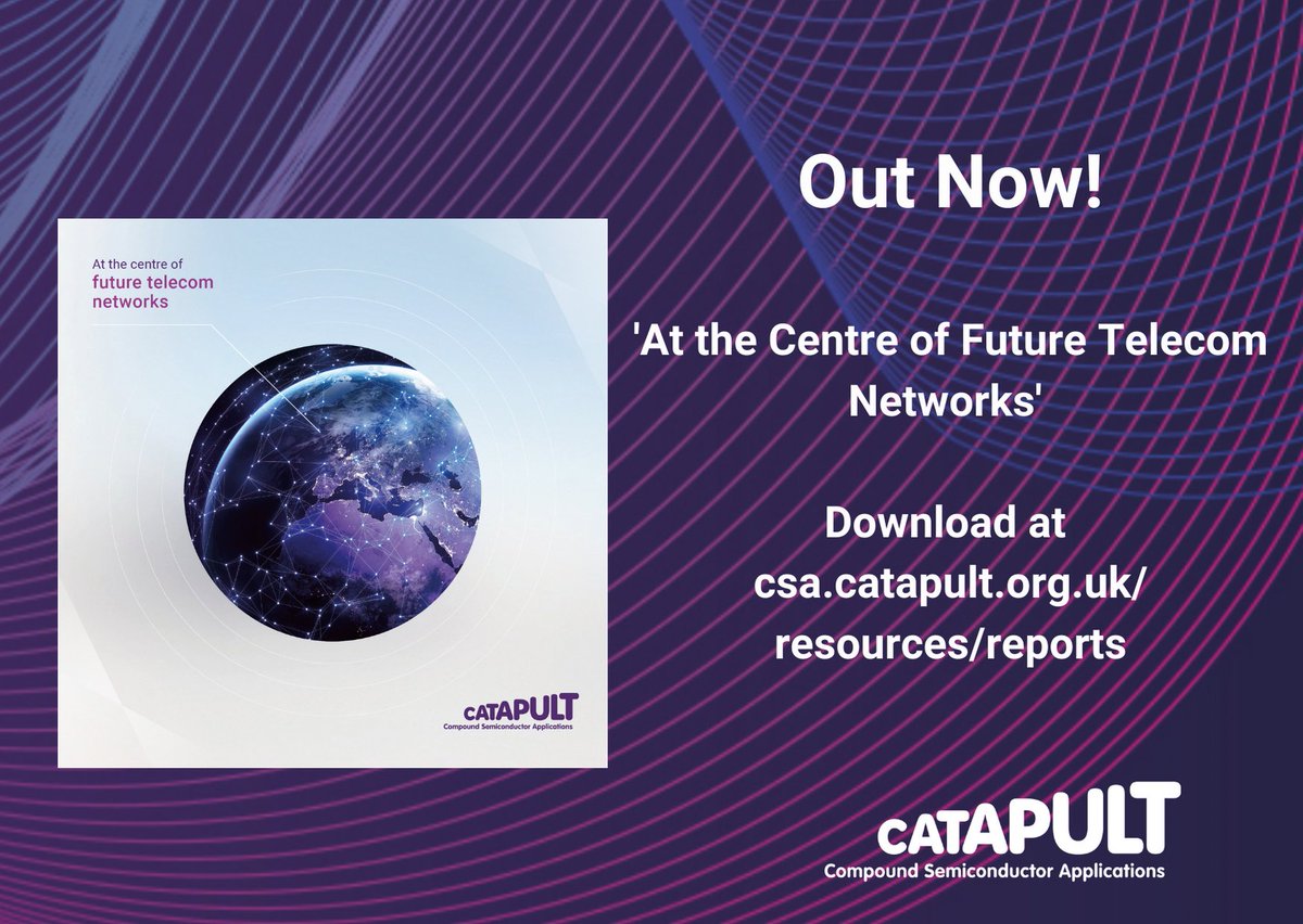 CSACatapult's tweet image. 📘 OUT NOW &apos;At the Centre of Future Telecom Networks&apos; Report. 

Read our report today to discover how compound semiconductors are key to securing telecom diversification.

Download ⬇️
csa.catapult.org.uk/resources/repo… 

#telecomnetworks #communications #compound #semiconductors
