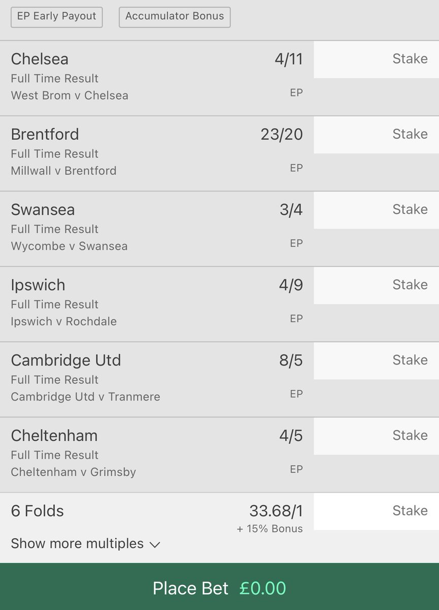 ThreeAmigoTips's tweet image. Amigos 6 fold. Just to prove the haters wrong that we don’t back our own bets. #arrriiiibbaaaaa