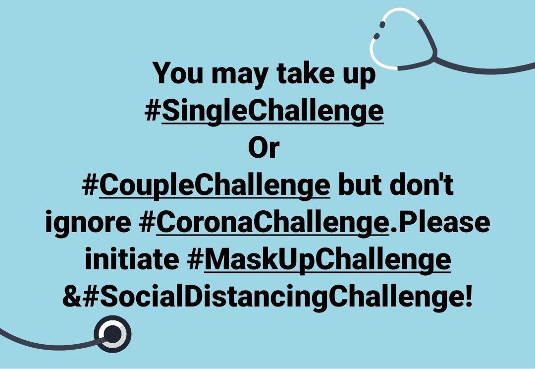 Any volunteers for 
#MaskUpChallenge 
&
#SocialDistancingChallenge ?

#IndiaFightsCorona