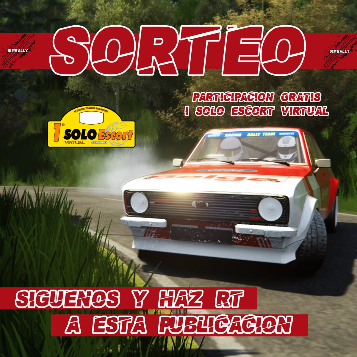😏 SORTEO🤘

¿Quieres correr GRATIS el I <a href="/rallysoloescort/">Rally SOLO Escort</a> Virtual? 

¡Sorteamos una participación con el coche que elijas! 🏎 Solo tienes que seguirnos y hacer retweet a esta publicación 🤙

📅 Tienes hasta este viernes 25 a las 19:00H para participar. A las 20:00H, el ganador.
