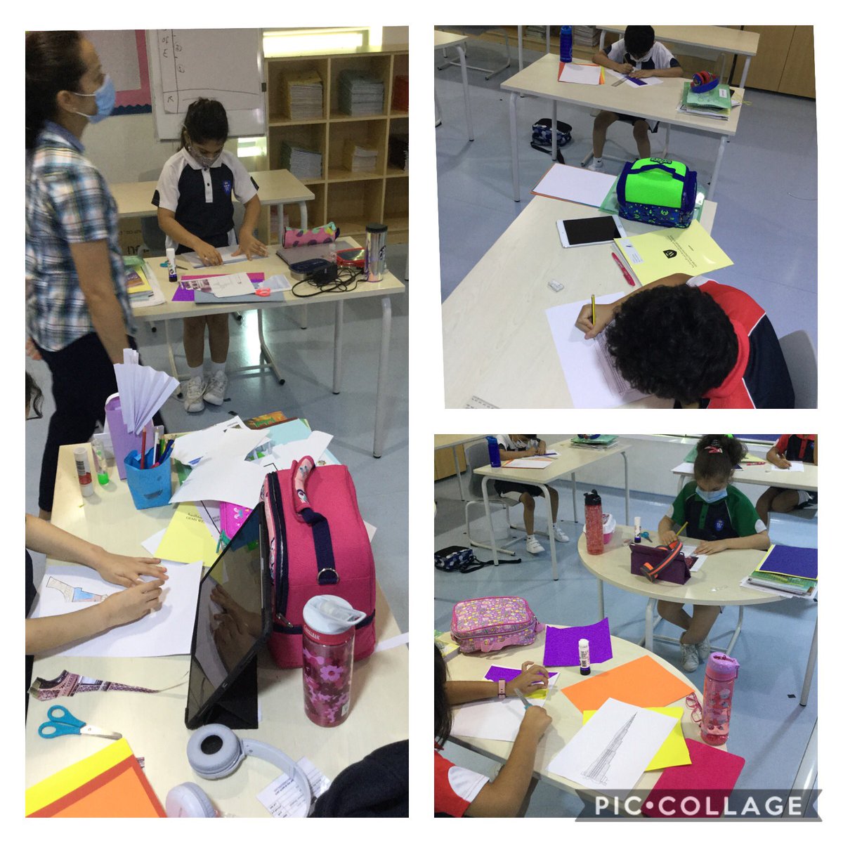 WPS_Year4's tweet image. Putting our knowledge of geographical human features into a creative format. Getting into our collaging like true artists. #WPSTalent #WPSCreativity