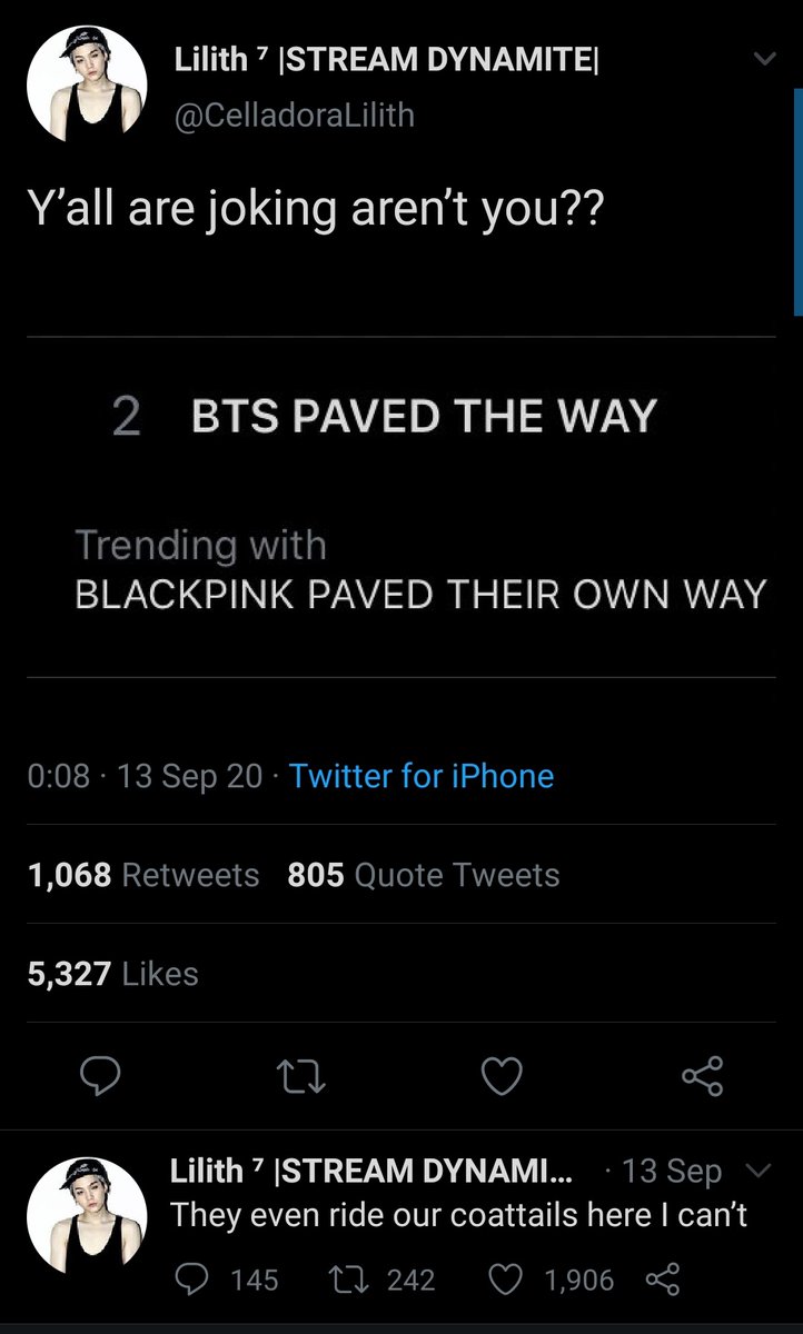 A whole thread with 16k likes over a random post on Facebook that allowed hundreds of people to degrade, slutshame and just straight up disrespect Blackpink unprovoked