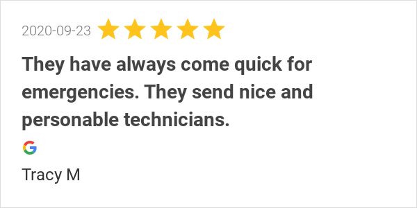 New 5.0-star Review: "We have used Mark Lindsay and Son for a few years now. They have always come quick for...