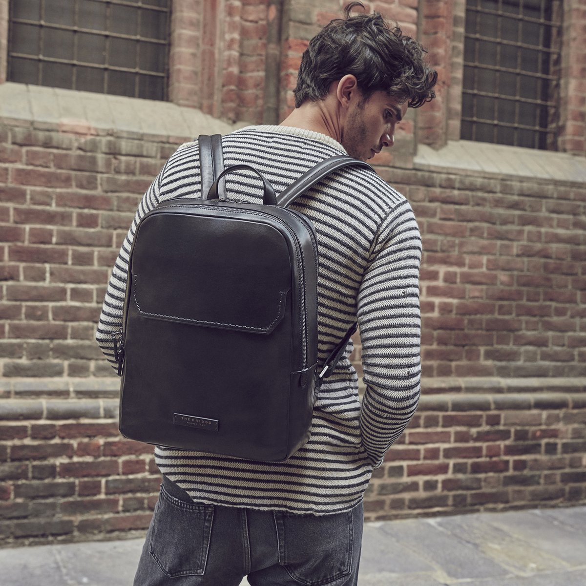 The Bridge on Twitter: "Williamsburg backpack by The Bridge. In the Autumn Winter collection available in black as well as in the Check on https://t.co/bzpNQCdcCW https://t.co/XZ8PCzxsOT" / Twitter