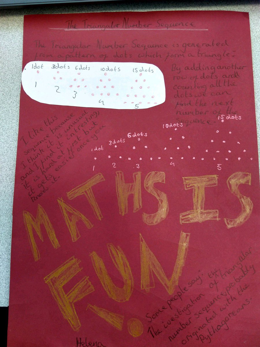 PontHighMaths's tweet photo. Some impressive work from Mr Egner’s Year 7 students who have been getting creative thinking about the natural sequences in the world around us. 🎨 💡 👏 @Y7PontHigh @PontHigh @PeleTrust https://t.co/gWdSXZV5Bq
