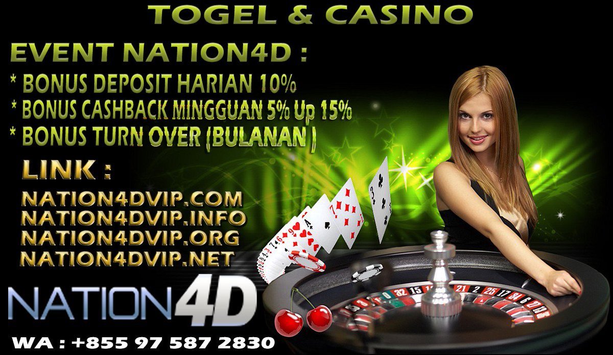 JNation4D's tweet photo. @yohanadessy70 Ayo bagi pecinta Casino &amp; Togel segera bergabung bersama Nation4D. 

MENERIMA DEPOSIT PULSA TANPA POTONGAN !!!!

Event event yang di selengerakan Hot event segera hubungi WA kami : WA +855 97 587 2830

Link :
www.nation4dvip info 
www.nation4dvip .net
www.nation4dvip .com https://t.co/z0kb6FuzQC