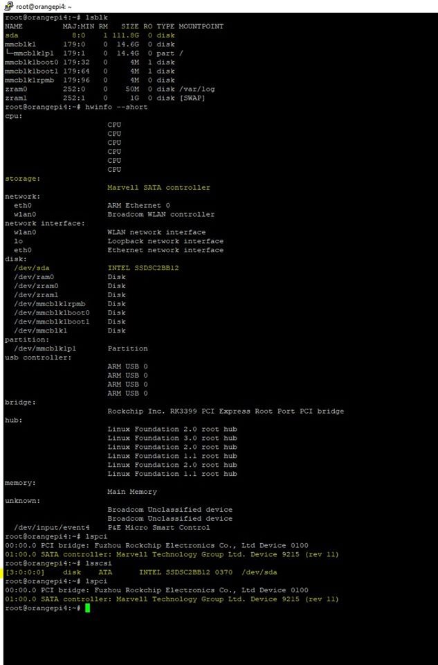 LarisaChen15's tweet photo. #orangepi4 + mpcie marvell quad port sata controller + intel 120GB ssd. + armbian . COOL!
can auto detect the sata controller and ssd.. possible ti built a nas
 #DIY  #orangepi4 #SBC #minipc
#RK3399  #opensource #Android #Linux
#embedhardware #embedsystem #iot #maker https://t.co/ybK9Nb0R2w