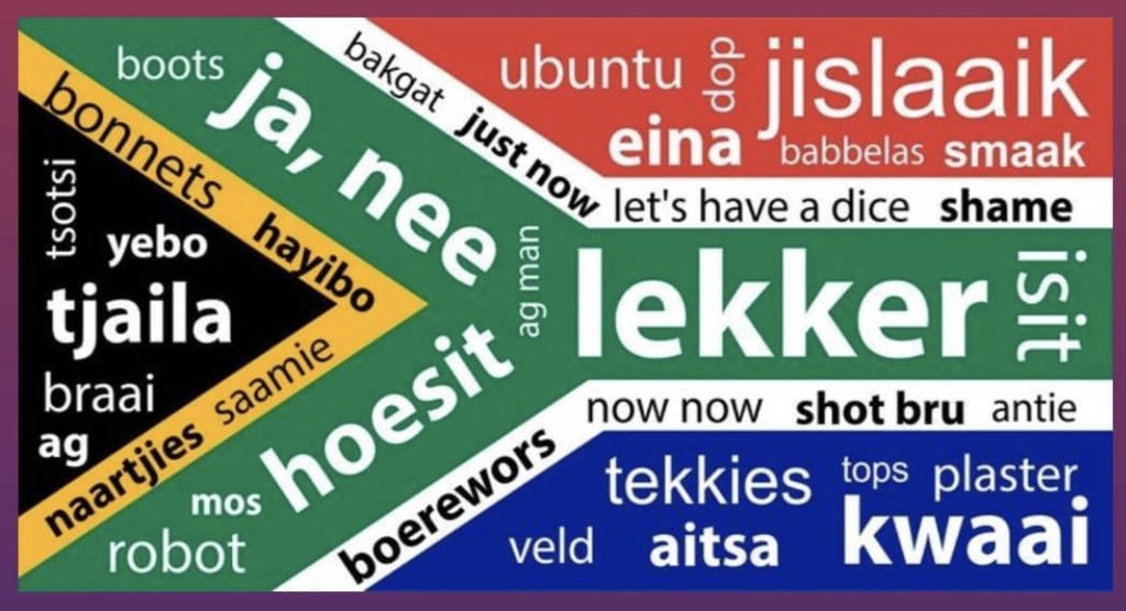 Some very unique words that only South Africans will understand! 😂

Happy #HeritageDay South Africa!