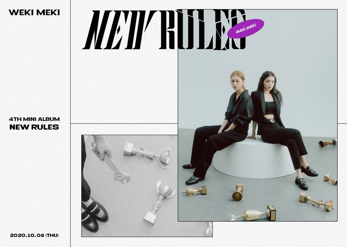 fantagiomusic_'s tweet photo. [#위키미키]
Weki Meki 4th Mini Album <NEW RULES> Concept Photo #1 Break ver. 📝

2020.10.08 6PM
Coming Soon 💥

#WekiMeki #NEW_RULES
#KIMDOYEON #LUCY https://t.co/goxhvdCUp9