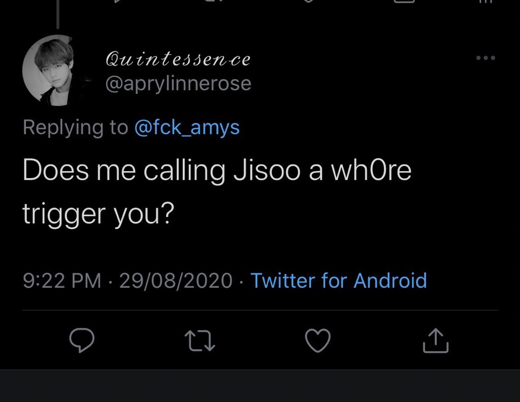 Last two tweets are literally saying "Jennie kiII y0urself"
